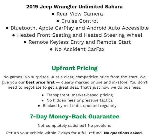 2019 Jeep Wrangler Unlimited Sahara 4x4