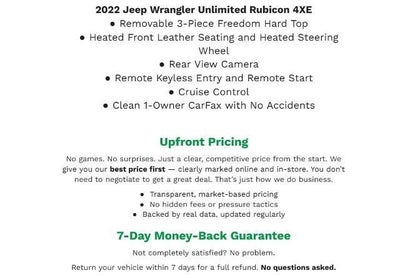 2022 Jeep Wrangler 4xe Unlimited Rubicon 4x4