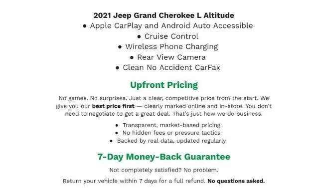 2021 Jeep Grand Cherokee L Altitude 4x4
