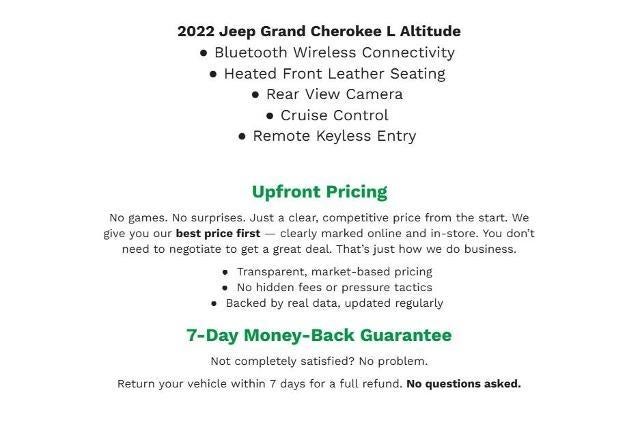 2022 Jeep Grand Cherokee L Altitude 4x4