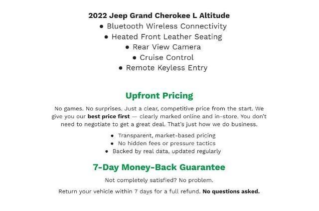 2022 Jeep Grand Cherokee L Altitude 4x4