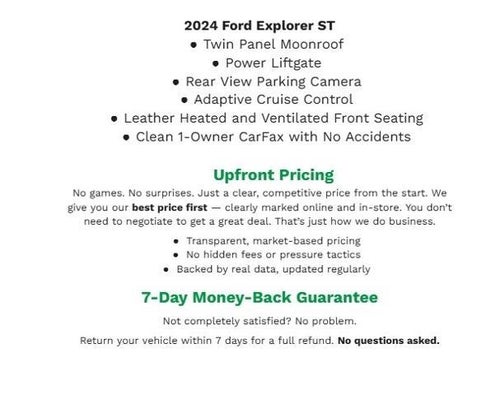 2024 Ford Explorer ST 4WD