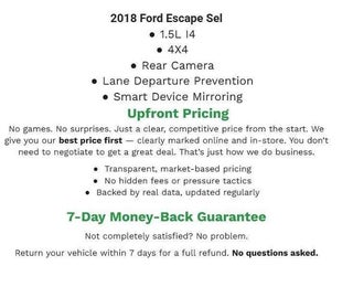 2018 Ford Escape SEL 4WD
