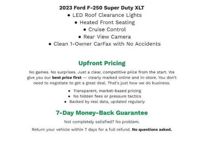 2023 Ford Super Duty F-250 SRW XLT 4WD Crew Cab 6.75' Box