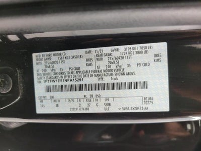 2022 Ford F-150 XL 4WD SuperCrew 5.5' Box