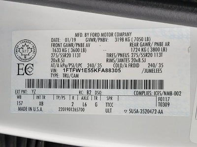 2019 Ford F-150 XLT 4WD SuperCrew 5.5' Box