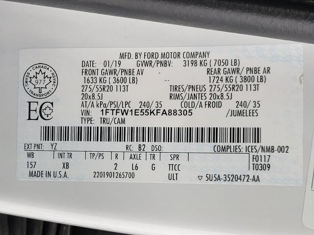 2019 Ford F-150 XLT 4WD SuperCrew 5.5' Box