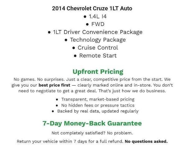 2014 Chevrolet Cruze 4dr Sdn Auto 1LT