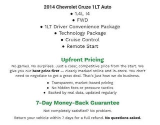 2014 Chevrolet Cruze 4dr Sdn Auto 1LT