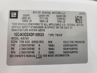 2013 Chevrolet Silverado 3500 HD 4WD Crew Cab 153.7 SRW LT