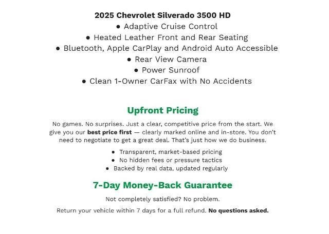 2025 Chevrolet Silverado 3500 HD 4WD Crew Cab 159 High Country