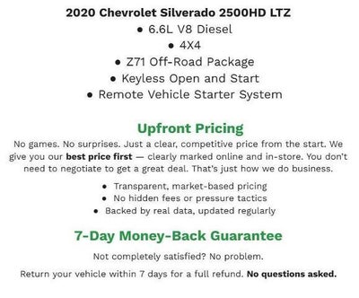 2020 Chevrolet Silverado 2500 HD 4WD Crew Cab 159 LTZ