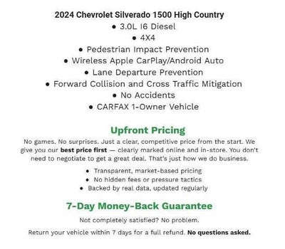 2024 Chevrolet Silverado 1500 4WD Crew Cab 147 High Country