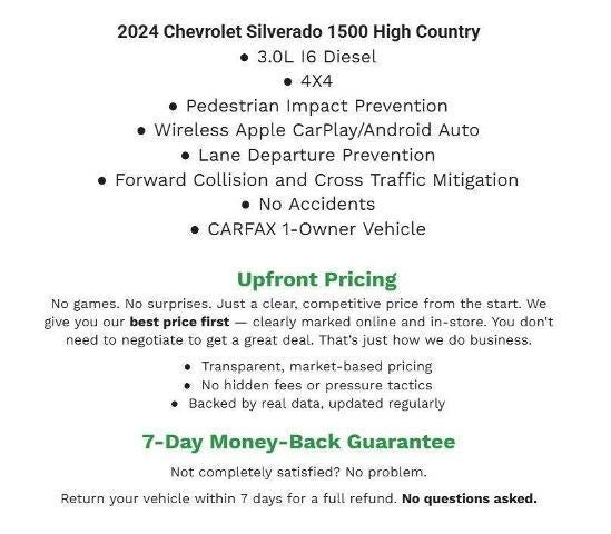 2024 Chevrolet Silverado 1500 4WD Crew Cab 147 High Country