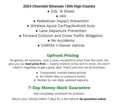 2024 Chevrolet Silverado 1500 4WD Crew Cab 147 High Country