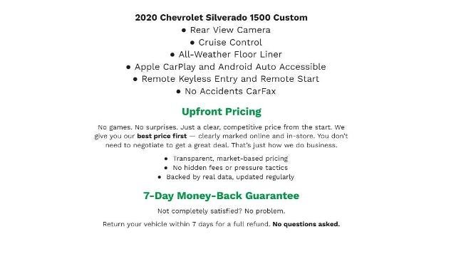 2020 Chevrolet Silverado 1500 4WD Crew Cab 147 Custom