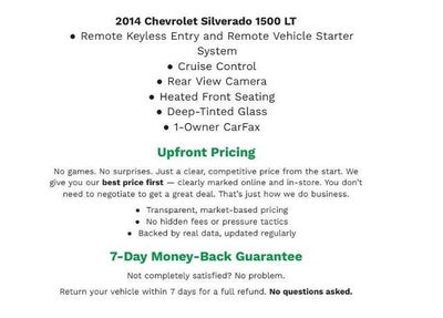 2014 Chevrolet Silverado 1500 4WD Double Cab 143.5 LT w/2LT