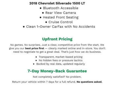 2018 Chevrolet Silverado 1500 LT