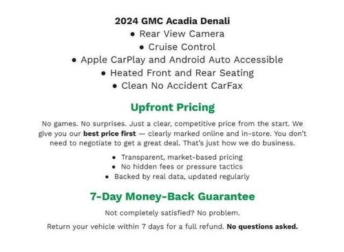 2024 GMC Acadia AWD 4dr Denali