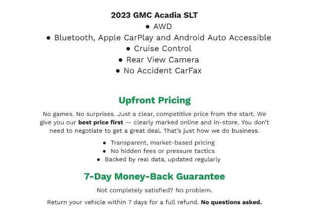 2023 GMC Acadia AWD 4dr SLT