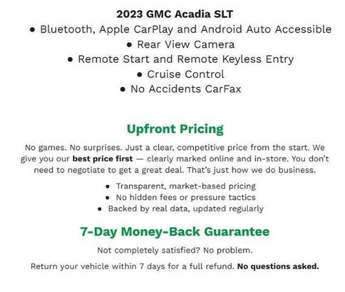 2023 GMC Acadia AWD 4dr SLT