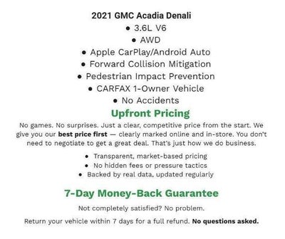 2021 GMC Acadia AWD 4dr Denali