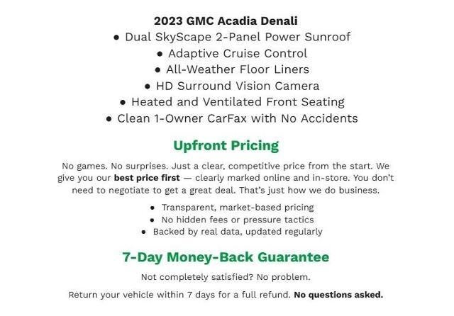 2023 GMC Acadia AWD 4dr Denali