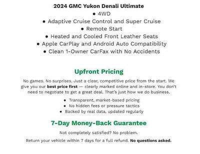 2024 GMC Yukon 4WD 4dr Denali Ultimate