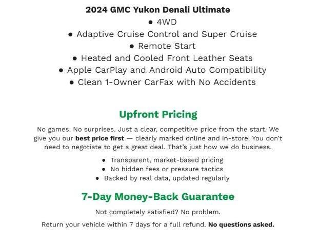 2024 GMC Yukon 4WD 4dr Denali Ultimate