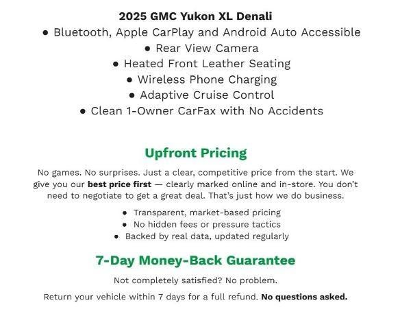 2025 GMC Yukon XL 4WD 4dr Denali