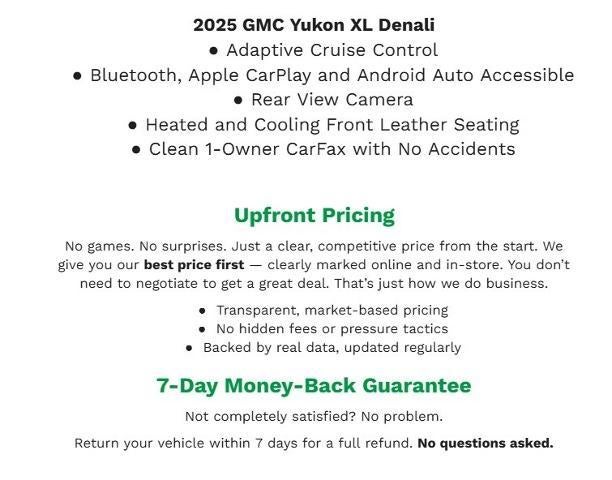 2025 GMC Yukon XL 4WD 4dr Denali