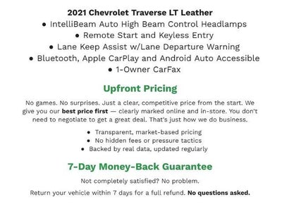 2021 Chevrolet Traverse AWD 4dr LT Leather