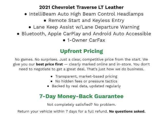 2021 Chevrolet Traverse AWD 4dr LT Leather