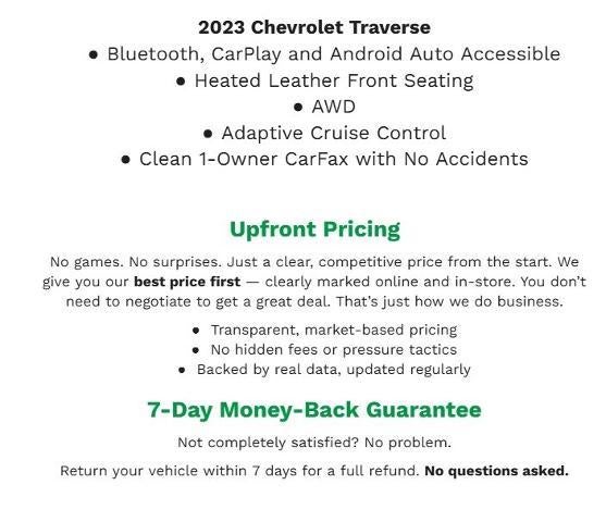 2023 Chevrolet Traverse AWD 4dr RS
