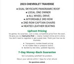 2023 Chevrolet Traverse AWD 4dr Premier