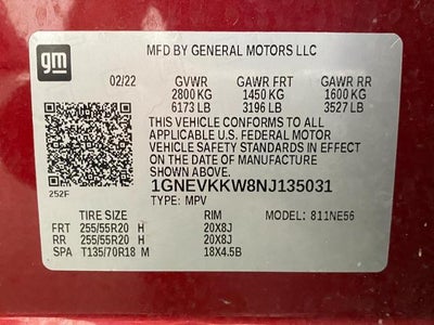 2022 Chevrolet Traverse AWD 4dr Premier