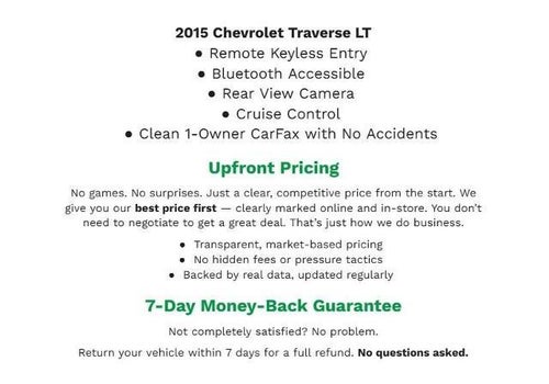 2015 Chevrolet Traverse AWD 4dr LT w/1LT