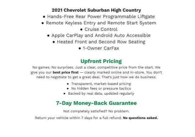 2021 Chevrolet Suburban 4WD 4dr High Country