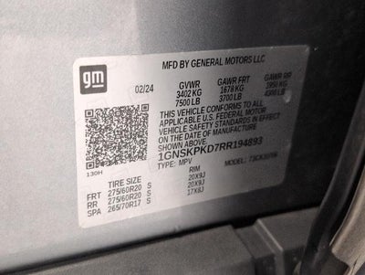 2024 Chevrolet Tahoe 4WD 4dr Z71