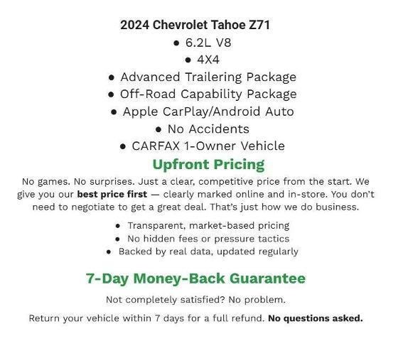 2024 Chevrolet Tahoe 4WD 4dr Z71