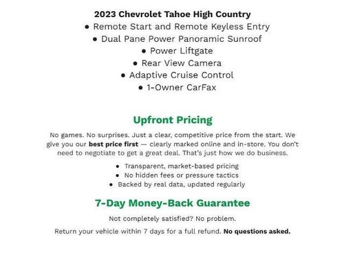 2023 Chevrolet Tahoe 4WD 4dr High Country
