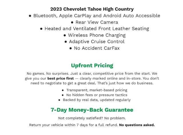 2023 Chevrolet Tahoe 4WD 4dr High Country