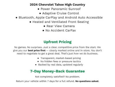 2024 Chevrolet Tahoe 4WD 4dr High Country