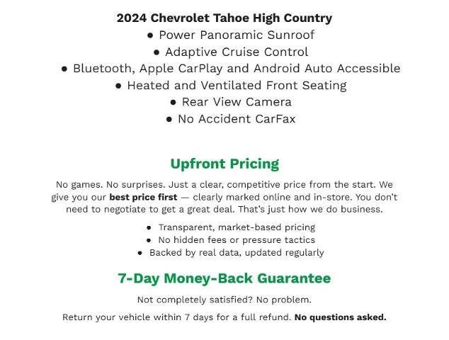 2024 Chevrolet Tahoe 4WD 4dr High Country