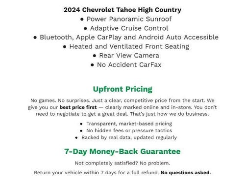 2024 Chevrolet Tahoe 4WD 4dr High Country