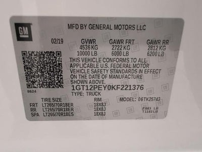 2019 GMC Sierra 2500 HD 4WD Crew Cab 153.7 SLE