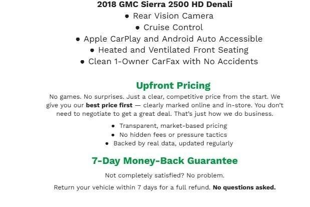2018 GMC Sierra 2500 HD 4WD Crew Cab 153.7 Denali