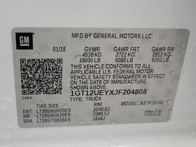2018 GMC Sierra 2500 HD 4WD Crew Cab 153.7 Denali