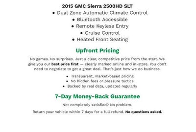 2015 GMC Sierra 2500 HD 4WD Double Cab 144.2 SLT