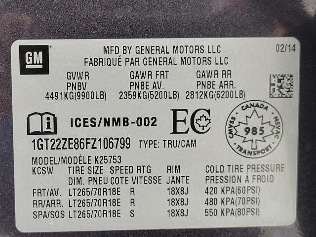 2015 GMC Sierra 2500 HD 4WD Double Cab 144.2 SLT